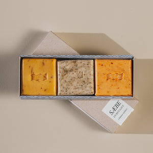 Gavesæt - et udvalg af 3 lækre sæber